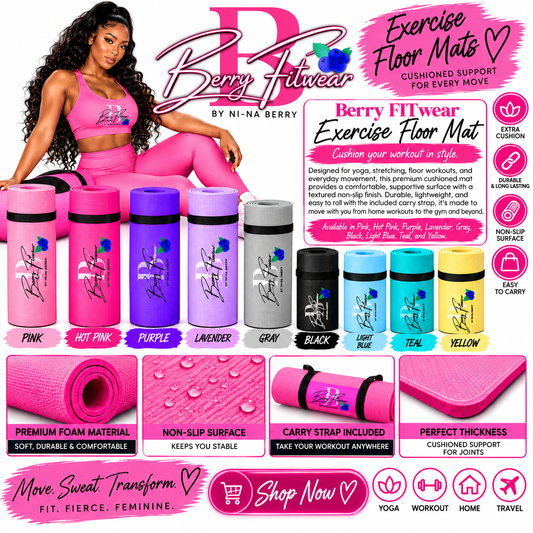 BERRY FITWEAR EXCERCISE FLOOR MAT