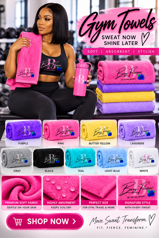BERRY FITWEAR GYM TOWELS